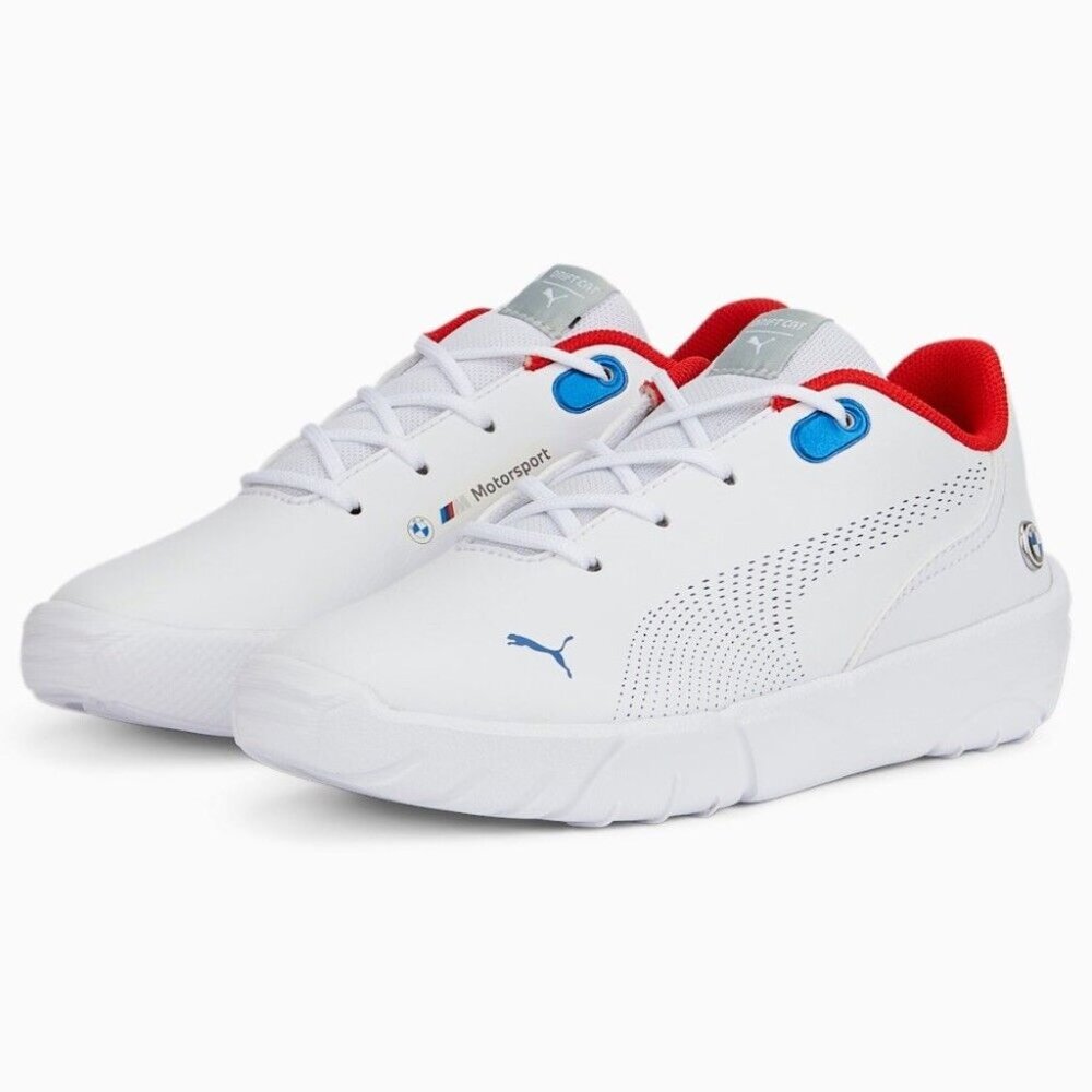 PUMA x BMW Drift Cat Soft Foam+ White Sneakers Shoes Size 3C Kids NEW With Box - Picture 1 of 8